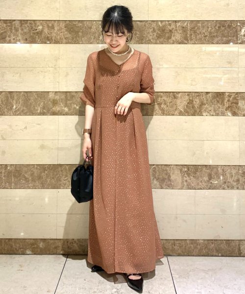 kaene　ラメドビータックスリーブドレス この商品は
