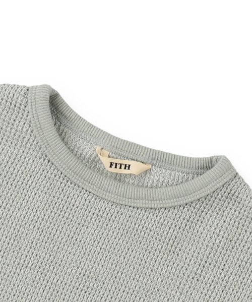 FITH(フィス)/スラブワッフル 7分袖 Tシャツ/img02
