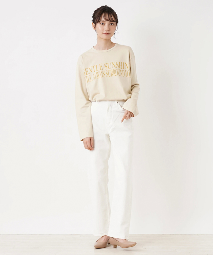 YANUK】メッセージロゴ長袖Tシャツ(505468353) | アン レクレ (en