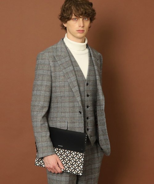 【セットアップ可】ウォームストレッチ グレンチェック SET UP ジャケット 品番：086