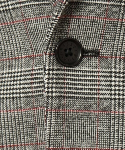 【セットアップ可】ウォームストレッチ グレンチェック SET UP ジャケット 品番：086