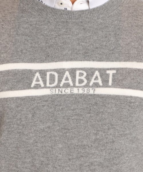 adabat(アダバット)/ロゴデザイン クルーネックセーター/img08