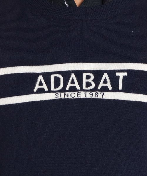 adabat(アダバット)/ロゴデザイン クルーネックセーター/img19