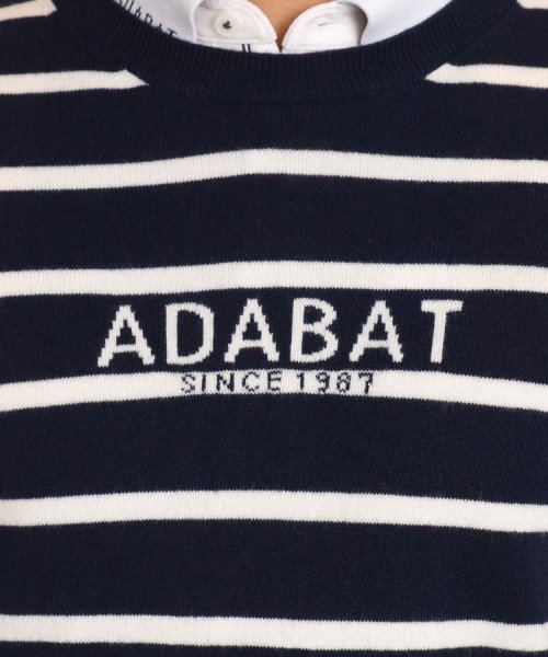 adabat(アダバット)/ロゴデザイン クルーネックセーター/img30