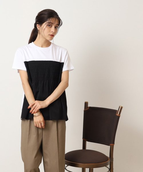 SHOO・LA・RUE　DRESKIP(シューラルー／ドレスキップ)/【接触冷感】シューアイス ビスチェ重ね着風Tシャツ/img04