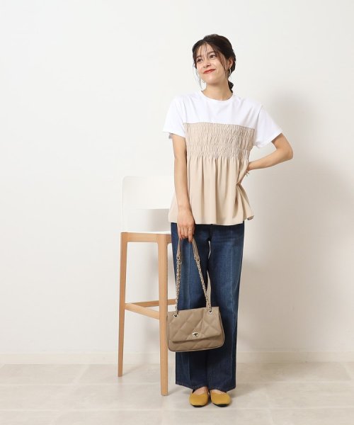 SHOO・LA・RUE　DRESKIP(シューラルー／ドレスキップ)/【接触冷感】シューアイス ビスチェ重ね着風Tシャツ/img19