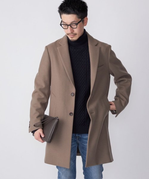 SHIPS: スーパー160S メリノウール メルトン チェスターコート I1543096745(11712円)