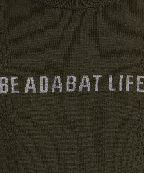 adabat(アダバット)/ロゴデザイン ボトルネックセーター/img07