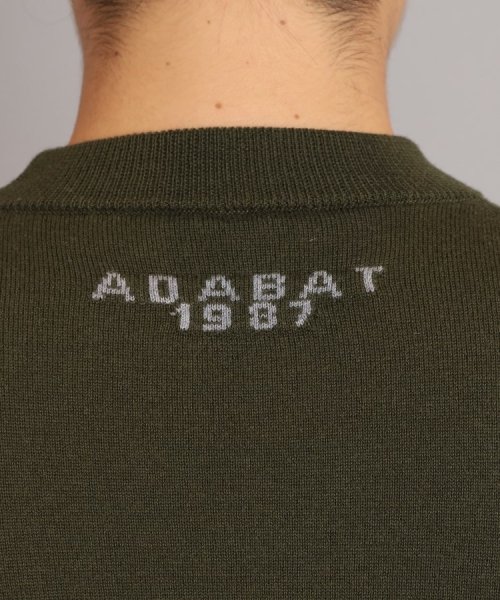adabat(アダバット)/ロゴデザイン ボトルネックセーター/img08