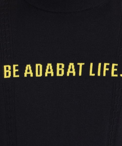 adabat(アダバット)/ロゴデザイン ボトルネックセーター/img19