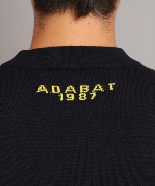 adabat(アダバット)/ロゴデザイン ボトルネックセーター/img20