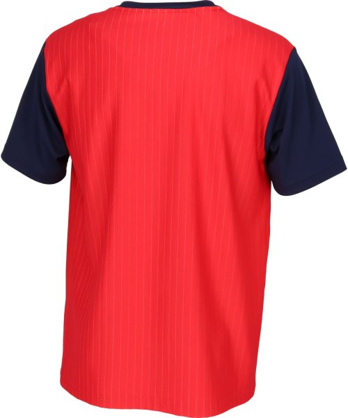 FILA（ZETT Mens）(フィラ（ゼット　メンズ）)/【テニス】ストライプライン切替 クルーネック Tシャツ メンズ/img02