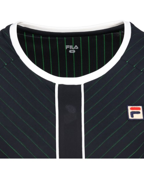 FILA（ZETT Ladies）(フィラ（ゼット　レディース）)/【テニス】ストライプジャガード バイアス ラウンドネック Tシャツ レディース/img03