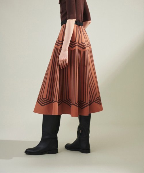 キカプリントサーキュラースカート 