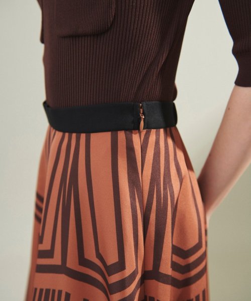 キカプリントサーキュラースカート 