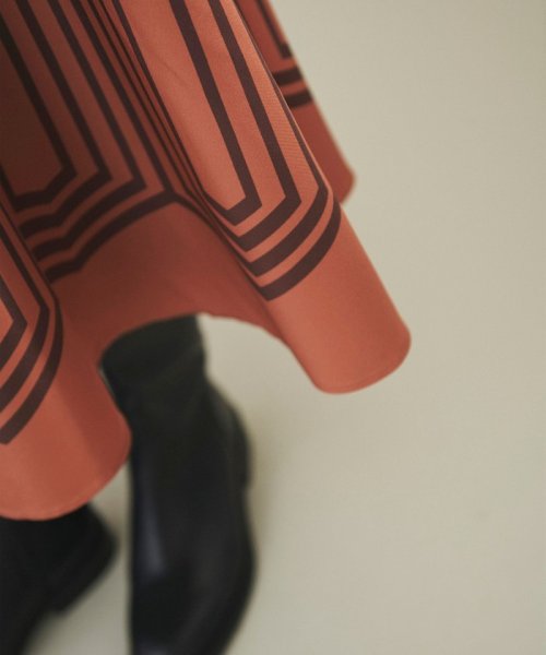 キカプリントサーキュラースカート 