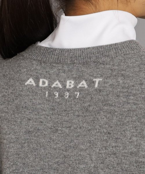 adabat(アダバット)/ロゴデザイン クルーネックセーター/img10