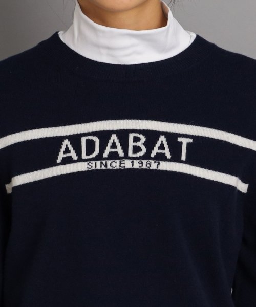adabat(アダバット)/ロゴデザイン クルーネックセーター/img20