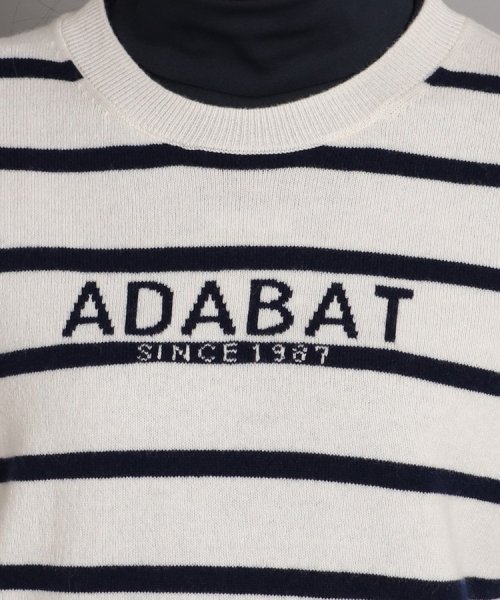 adabat(アダバット)/ロゴデザイン クルーネックセーター/img31