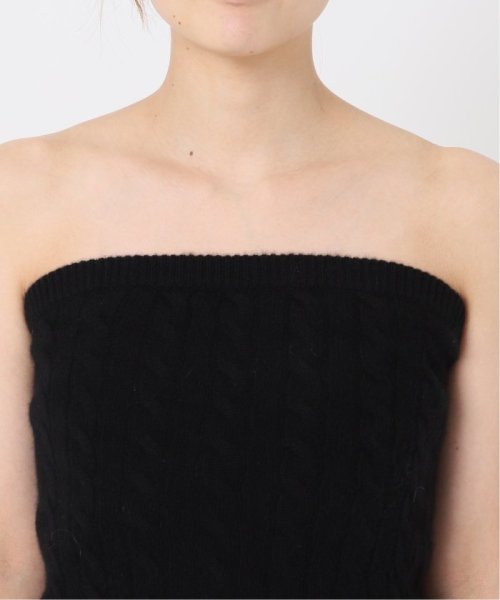 NOBLE(ノーブル)/【ADAWAS】CASHMERE CABLEKNIT BUSTIER/img08