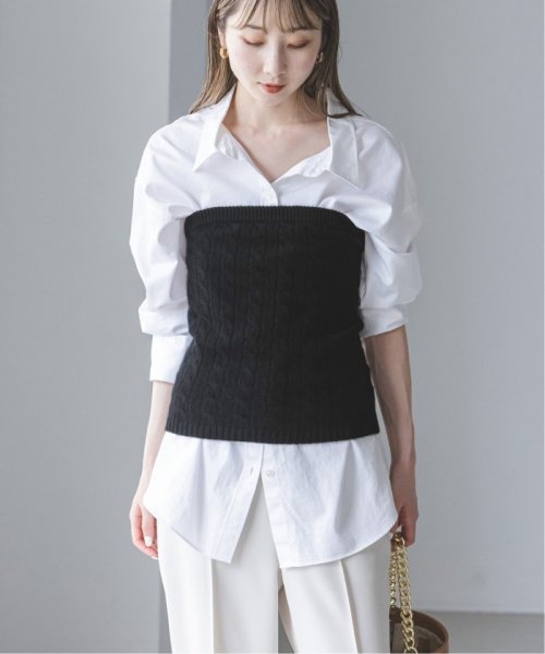 NOBLE(ノーブル)/【ADAWAS】CASHMERE CABLEKNIT BUSTIER/img16