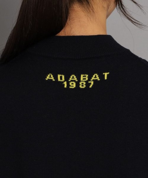 adabat(アダバット)/ロゴデザイン ボトルネックセーター/img05