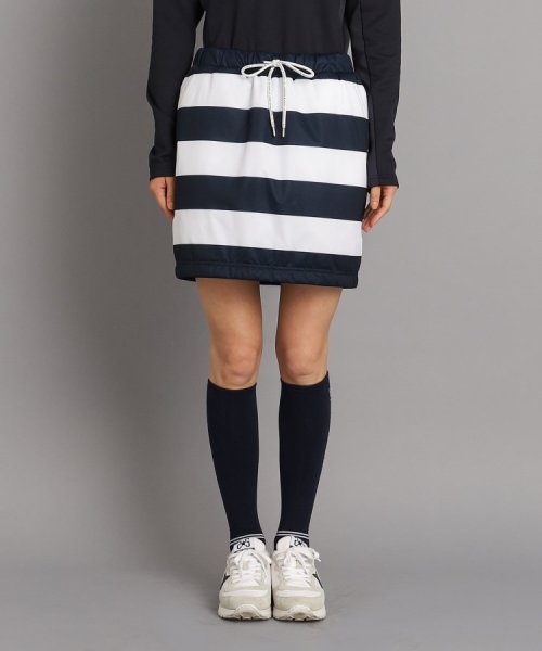 【リバーシブル／撥水／防風】ウェストゴム 中綿スカート 