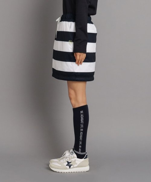 【リバーシブル／撥水／防風】ウェストゴム 中綿スカート 