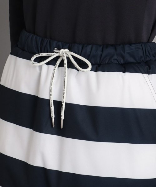 【リバーシブル／撥水／防風】ウェストゴム 中綿スカート 