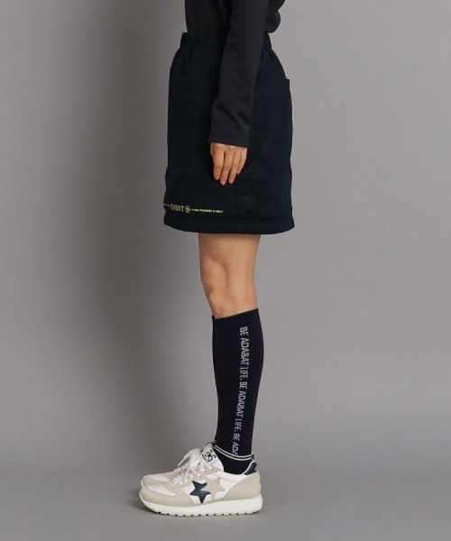 【リバーシブル／撥水／防風】ウェストゴム 中綿スカート 