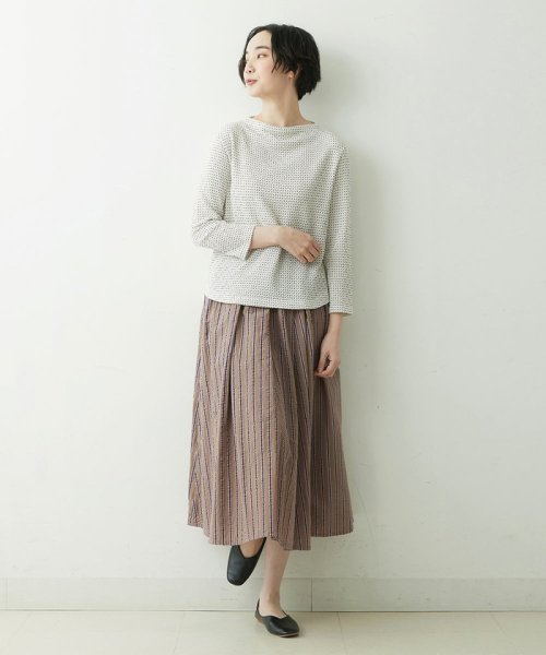 セール】[日本製]ピンキーストライプタックスカート(505225195  