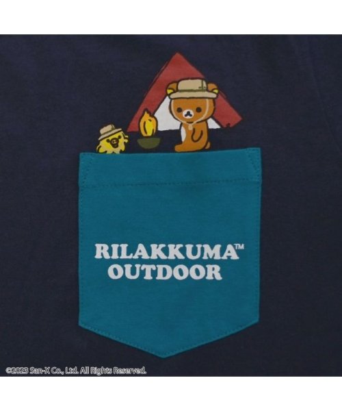 RIRAKKUMA(リラックマ)/リラックマ アウトドア ポケットTシャツ バイカラー サンエックス Rilakkuma/img08