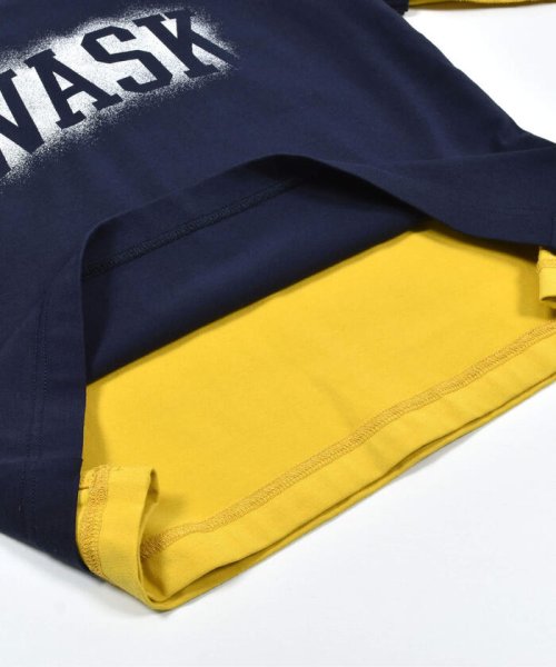 WASK(ワスク)/ロゴプリントデニムポケットリバーシブルTシャツ(100~160cm)/img10