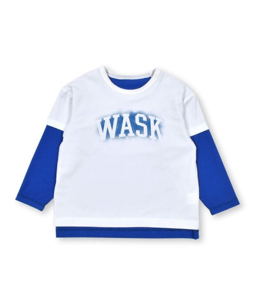 WASK(ワスク)/ロゴプリントデニムポケットリバーシブルTシャツ(100~160cm)/img13