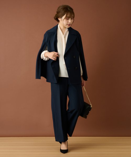 ケープ風ダブルジャケット カールパークレーン/リサップコミットシャツジャケット Q2132117008(16500円)