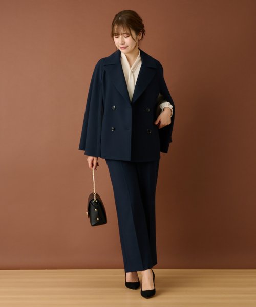 ケープ風ダブルジャケット カールパークレーン/リサップコミットシャツジャケット Q2132117008(16500円)