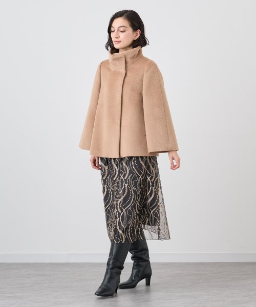 アルパカシャギーショートコート なし 着用サイズ