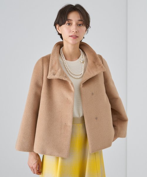 アルパカシャギーショートコート なし 着用サイズ