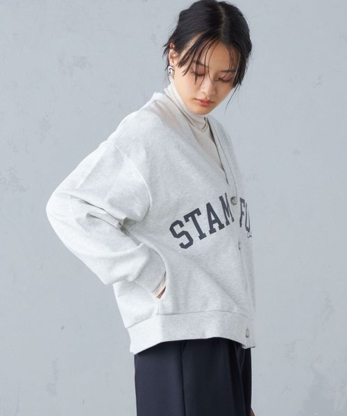 SHIPS WOMEN(シップス　ウィメン)/【SHIPS別注】81BRANCA:カレッジ スウェット Vネック カーディガン ◇/img15