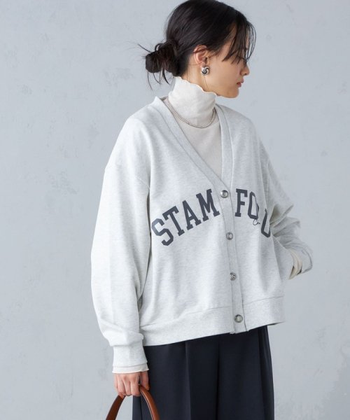 SHIPS WOMEN(シップス　ウィメン)/【SHIPS別注】81BRANCA:カレッジ スウェット Vネック カーディガン ◇/img18