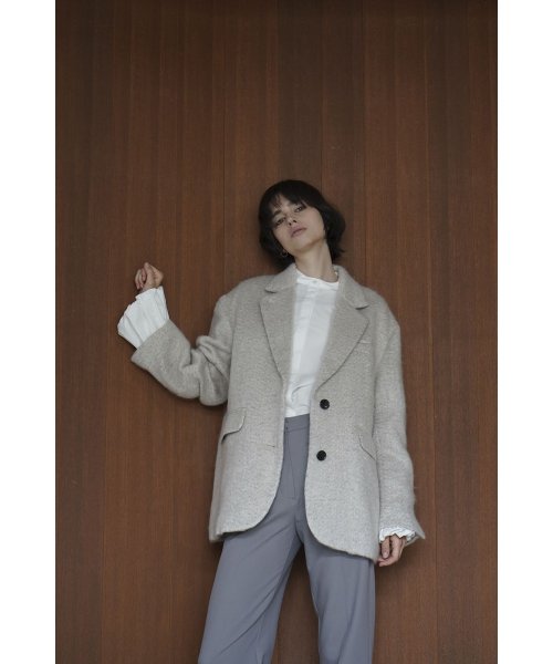 CLANE(クラネ)/MIX SHAGGY OVER TAILORED JACKET/img01