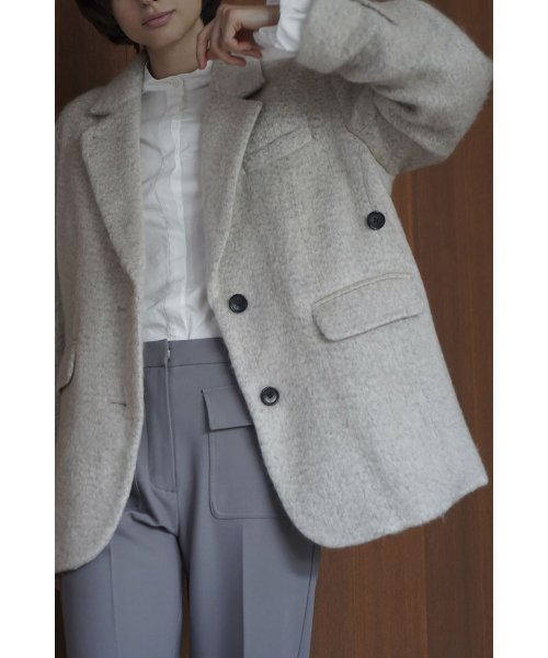 CLANE(クラネ)/MIX SHAGGY OVER TAILORED JACKET/img07