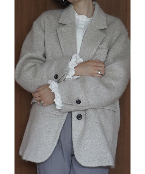 CLANE(クラネ)/MIX SHAGGY OVER TAILORED JACKET/img08