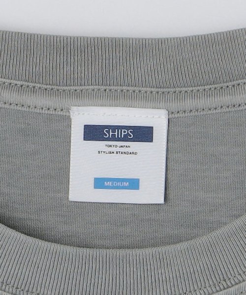 SHIPS MEN(シップス　メン)/*SHIPS: マイクロ SHIPSロゴ オーバーダイ ポケット Tシャツ/img39