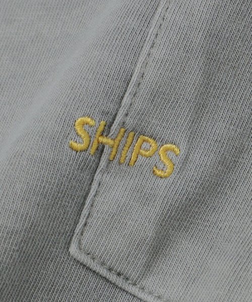 SHIPS MEN(シップス　メン)/*SHIPS: マイクロ SHIPSロゴ オーバーダイ ポケット Tシャツ/img40