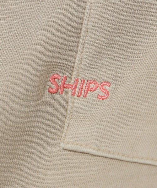 SHIPS MEN(シップス　メン)/*SHIPS: マイクロ SHIPSロゴ オーバーダイ ポケット Tシャツ/img47