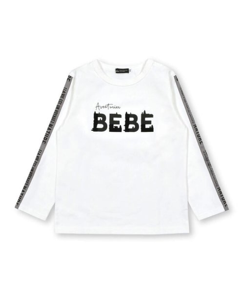 BeBe(ベベ)/フロッキープリントロゴTシャツ(80~150cm)/img05