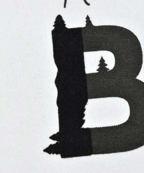 BeBe(ベベ)/フロッキープリントロゴTシャツ(80~150cm)/img09