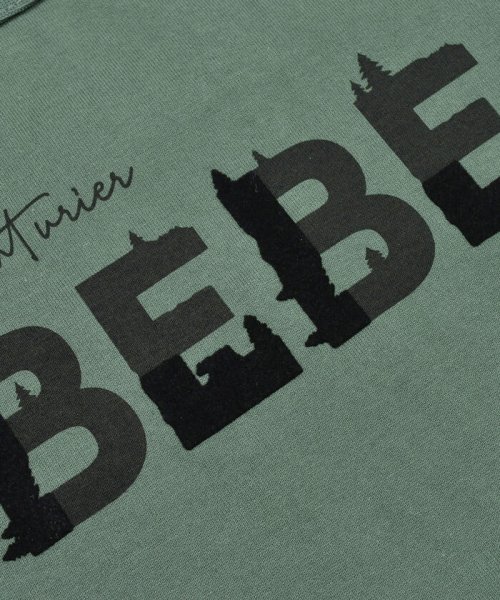 BeBe(ベベ)/フロッキープリントロゴTシャツ(80~150cm)/img15