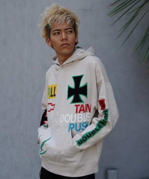 RoyalFlash(ロイヤルフラッシュ)/TAIN DOUBLE PUSH/T CROSS EMBROIDERY P/O HOODIE/img16